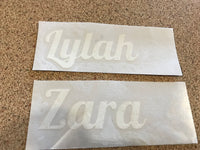 Custom Designed Name/Word - Decal