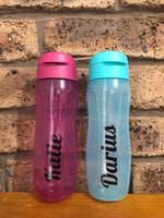 Tupperware Bottle Name labels - Decals